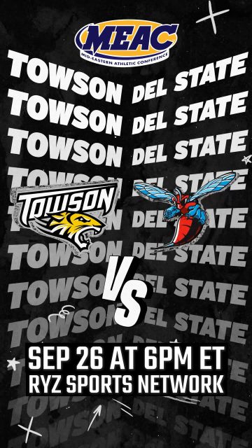 Saturday night @meacsports football is here on Ryz Sports Network!
@towson_fb heads to Dover to battle @delst_football TOMORROW NIGHT under the lights!
The Hornets are back home looking to make a statement, while the Tigers come in hungry for their first win after putting up 365 yards through the air last week!
🐯 Towson at Delaware State 🐝
🕕 Saturday, Sep 26th at 6PM ET
📺 LIVE on Ryz Sports Network
First meeting since 2014.
One Saturday night showdown.
Watch LIVE and FREE on Ryz Sports Network! Our channel is available on Amazon Prime (and Live on Linear), Amazon Fire, Sony PS5, DIRECTV, Google TV, Roku, LG Channels, Samsung TV Plus, VIZIO WatchFree+, Fubo or Xumo!
#football #collegefootball #cfb #ncaafootball #FCSfootball
