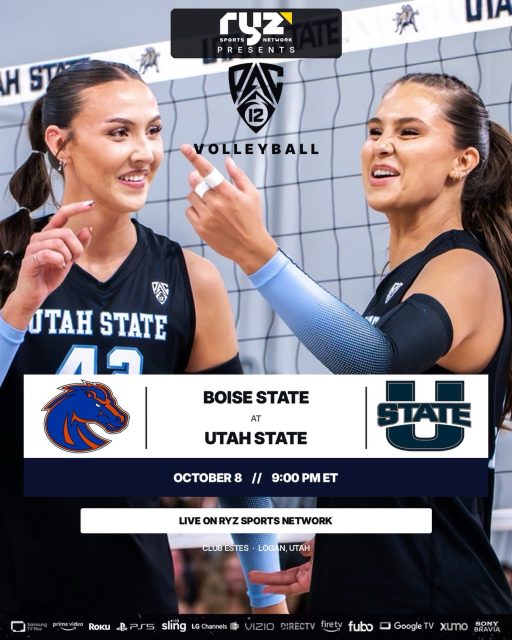 🏐🔥 The @pac12conference has arrived on Ryz Sports Network!
@boisestatevb heads to Logan to take on @usuvolleyball in a Pac-12 volleyball showdown! With the Aggies winning 10 of the last 12 meetings, you already know this one has all the makings of a battle. 👀
🏐 Boise State 🆚 Utah State
📅 TONIGHT | October 8
⏰ 9:00 PM ET
📺 LIVE on Ryz Sports Network
A new chapter of college sports starts on Ryz!
Watch LIVE and FREE on Ryz Sports Network! Our channel is available on Amazon Prime (and Live on Linear), Amazon Fire, Sony PS5, DIRECTV, Google TV, Roku, LG Channels, Samsung TV Plus, VIZIO WatchFree+, Fubo or Xumo!
#volleyball #pac12 #vb #ncaavolleyball #collegevolleyball