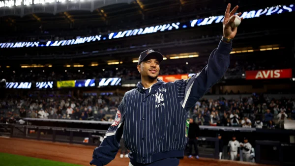 Josh Hart throws out first pitch at Yankee Stadium on eponymous bobblehead night Josh Hart throws out first pitch at Yankee Stadium on eponymous bobblehead night