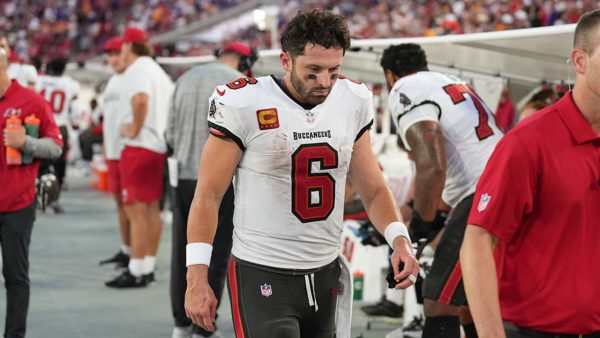 Buccaneers QB Baker Mayfield out at least 3 weeks with thumb injury; rookie Jalon Daniels to start Buccaneers QB Baker Mayfield out at least 3 weeks with thumb injury; rookie Jalon Daniels to start