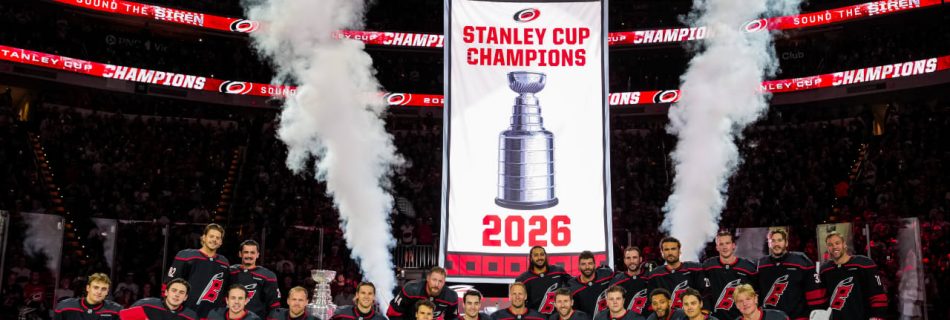 Hurricanes raise 2026 Stanley Cup champions banner