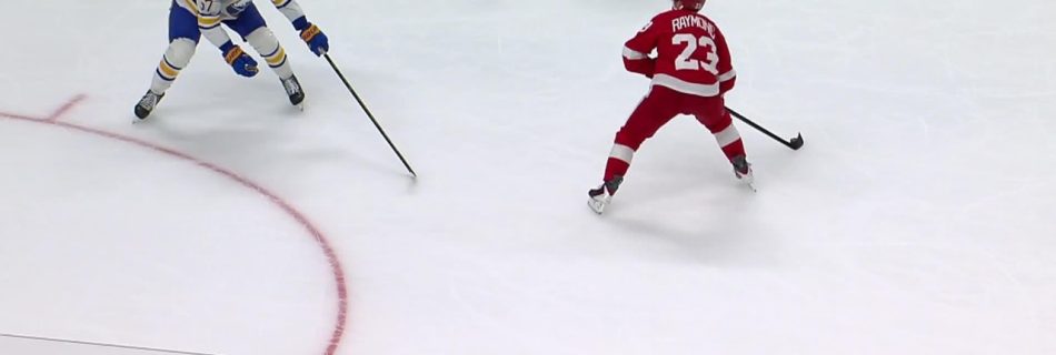 BUF@DET: DeBrincat scores PPG against Colten Ellis
