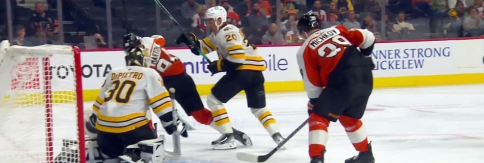 Michkov scores on backhand