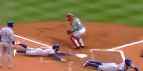 Safe! … and safe again! Cubs narrowly escape logjam as 2 runners score at same time