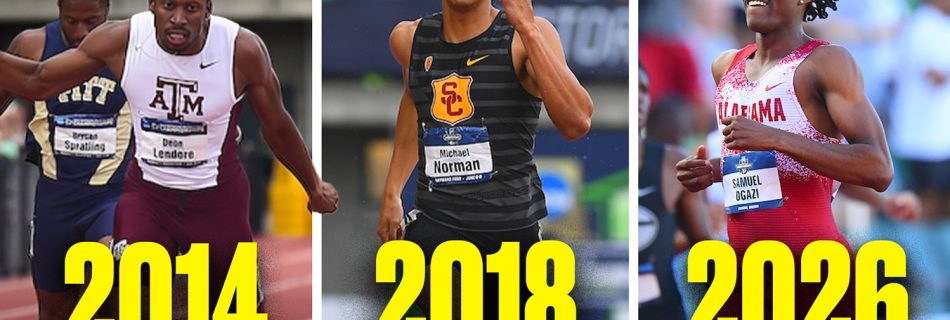 Every NCAA men’s 400m sprint championship since 2011