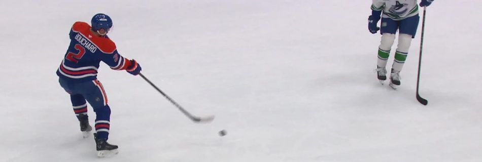 Bouchard rings it off the post