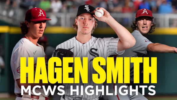 Hagen Smith’s 8-strikeout start for Arkansas in 2022 Men’s College World Series