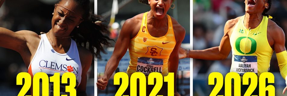 Every NCAA women’s 100m hurdle championship since 2011