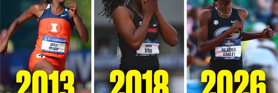 Every NCAA women’s 400m sprint championship since 2011