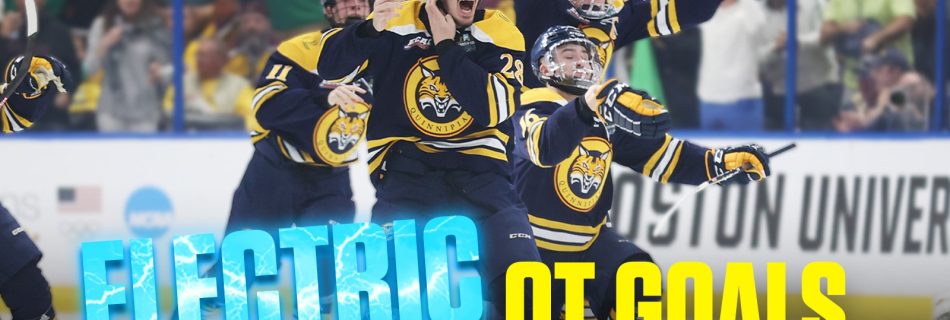14 minutes of ELECTRIC overtime goals from the NCAA men’s hockey tournament