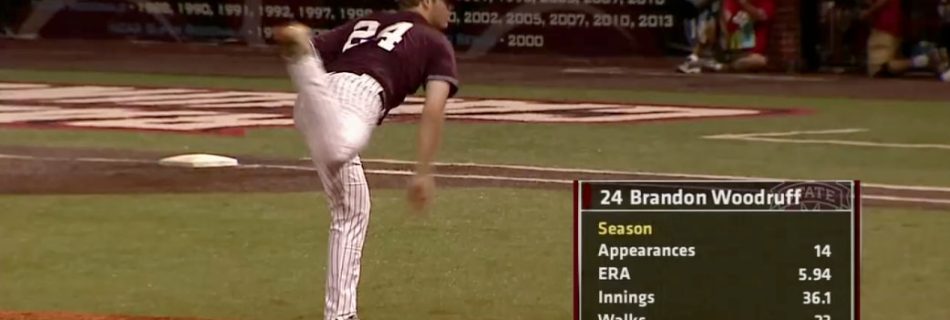 Brandon Woodruff’s lone NCAA baseball tournament appearance in 2014