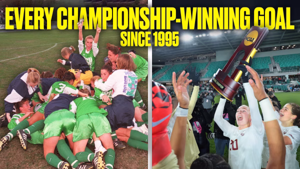 Every championship-winning goal in the Women’s College Cup final since 1995