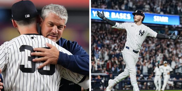 After dad’s first pitch, Bellinger lights up Bronx with huge night