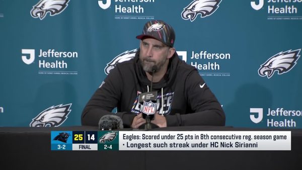 Nick Sirianni addresses media following Eagles’ fourth straight loss in 2026 season