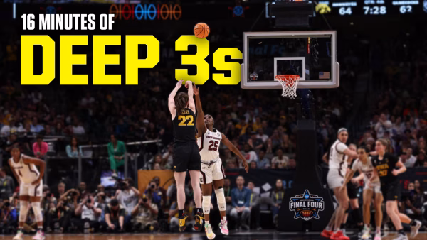 16 minutes of DEEP 3-pointers in March Madness women’s tournament since 2021