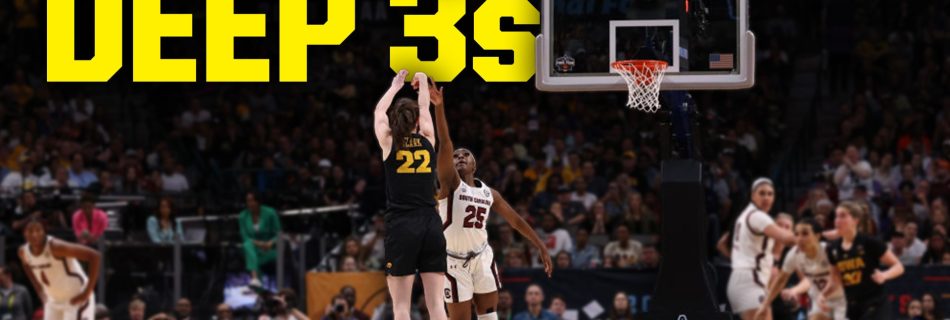 16 minutes of DEEP 3-pointers in March Madness women’s tournament since 2021