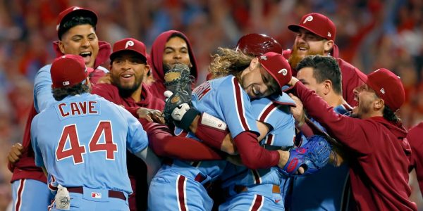 Teams with the longest postseason series win streaks vs. another club