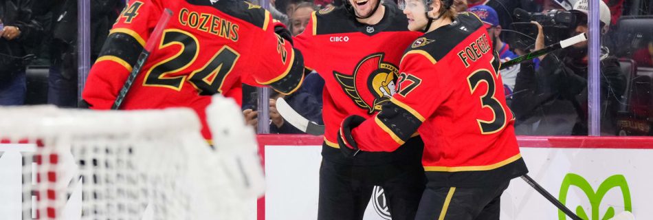 Batherson has hat trick, assist for Senators in win against Rangers
