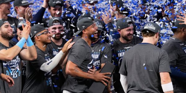 ‘We’ve got one more bite!’ Rays celebrate pennant, aim to keep good times going