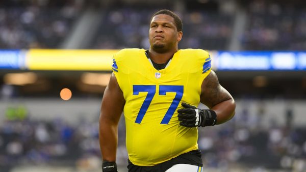 Rams LT Alaric Jackson struck Bills LB Bradley Chubb after Monday night’s overtime game