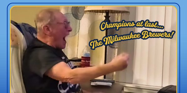 He’s waited his entire life for a Brewers title. Now, his celebration has gone viral