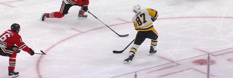 Crosby drills one on the rush