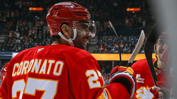 Coronato has four points, Flames cruise past Kraken