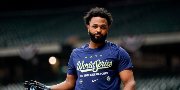 Caminero damages videoboard with BP homer before World Series Game 1
