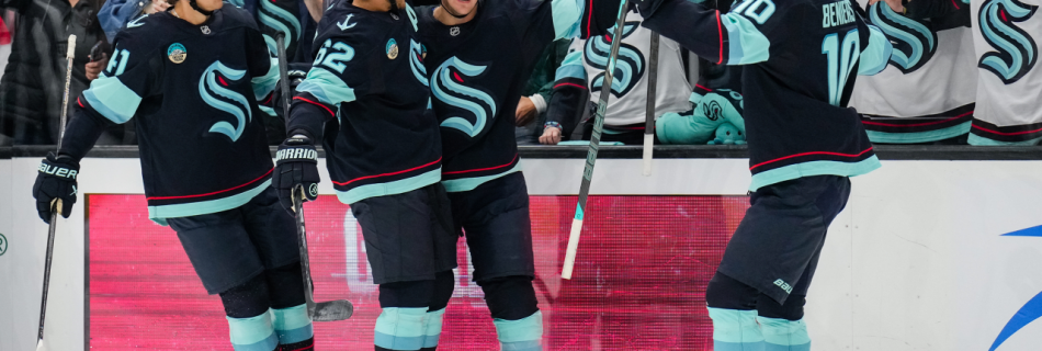 Samoskevich scores twice, Kraken cruise past Flames again