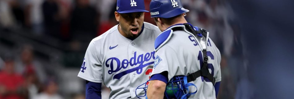 Díaz earns 1st Dodgers postseason save — something that was no guarantee a month ago