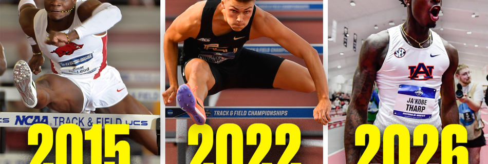 Every NCAA men’s 60m hurdles championship since 2011