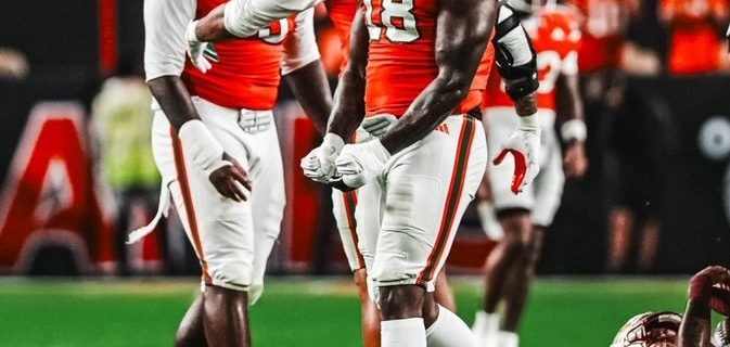 Miami rises to No. 1, Texas and Alabama plummet in latest AP college football poll
