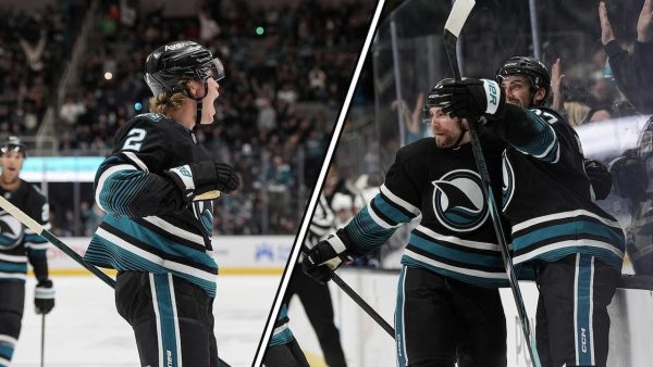 Sharks tally 2 in 11 seconds Sharks tally 2 in 11 seconds