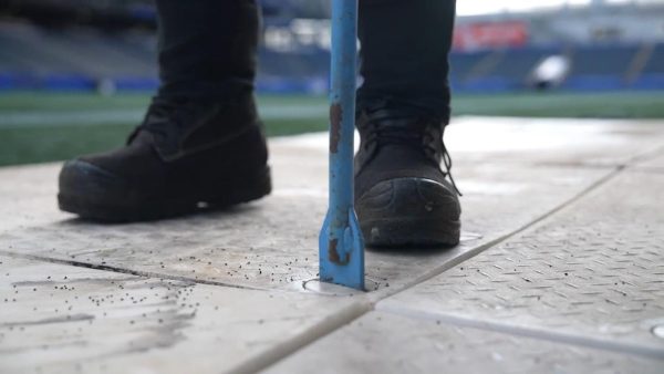 Watch the ice being built for the NHL Heritage Classic