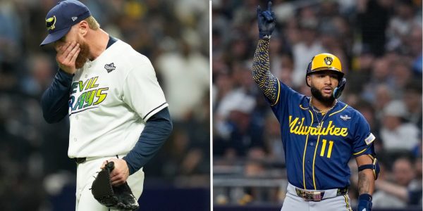Game 3 unravels for Rays with Brewers’ historic 8-run 5th