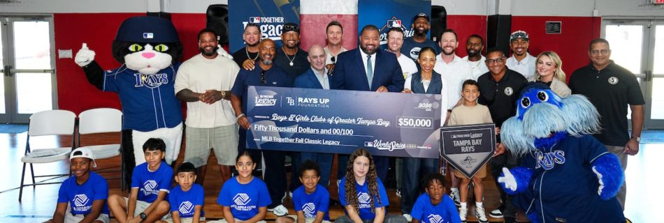 Former Ray — and 2020 World Series hero — gives back to cause near and dear to him
