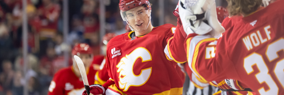 Gridin scores twice, sparks Flames past Maple Leafs for fourth straight win