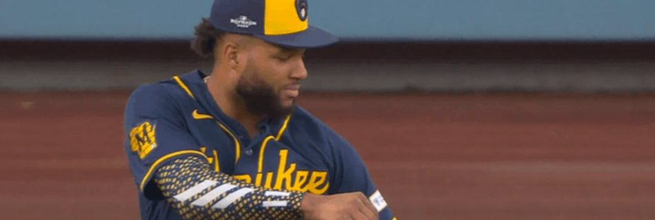 The one thing that bugs Brewers star is a praying mantis on his shoulder