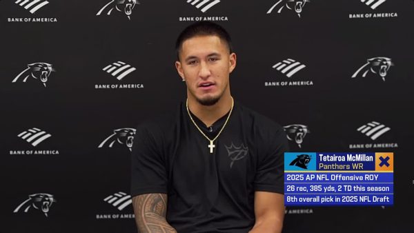 WR Tetairoa McMillan joins ‘GMFB’ to discuss second season with Panthers