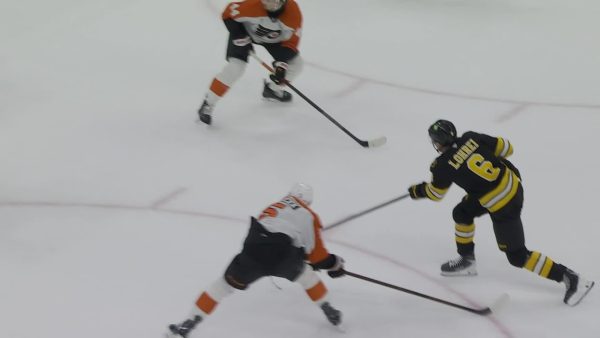 Lohrei goes short side on the rush Lohrei goes short side on the rush