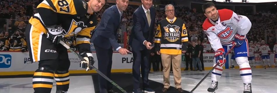 Lemieux takes part in Penguins 60th anniversary ceremony