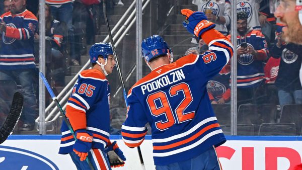 Podkolzin deflects in opening goal