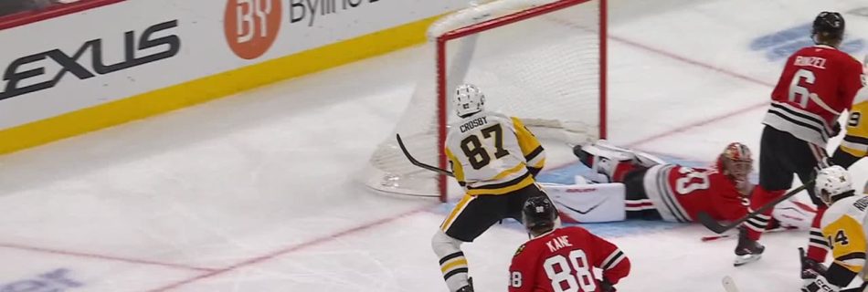 Crosby nets the equalizer with second goal