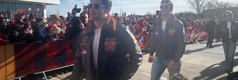 Jets arrive at 2026 Heritage Classic in ‘Top Gun’ style bomber jackets