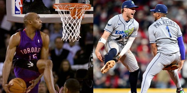 How did this high-flying victory celebration come to be? ‘We both wish we could dunk’