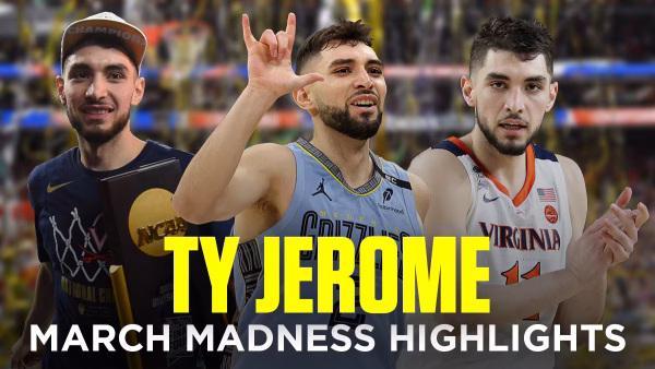 Ty Jerome career March Madness highlights at Virginia