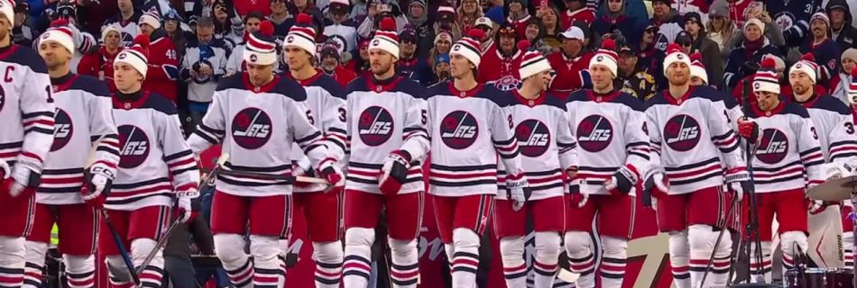 Canadiens, Jets introduced at Heritage Classic