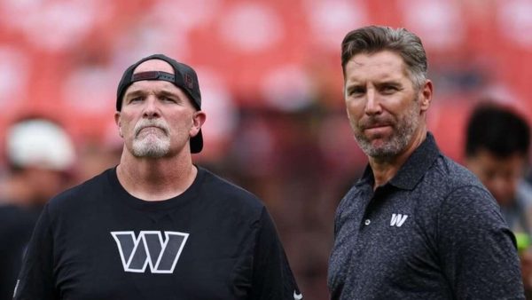 Commanders GM Adam Peters praises team culture, leadership a week after Giants OT gaffe