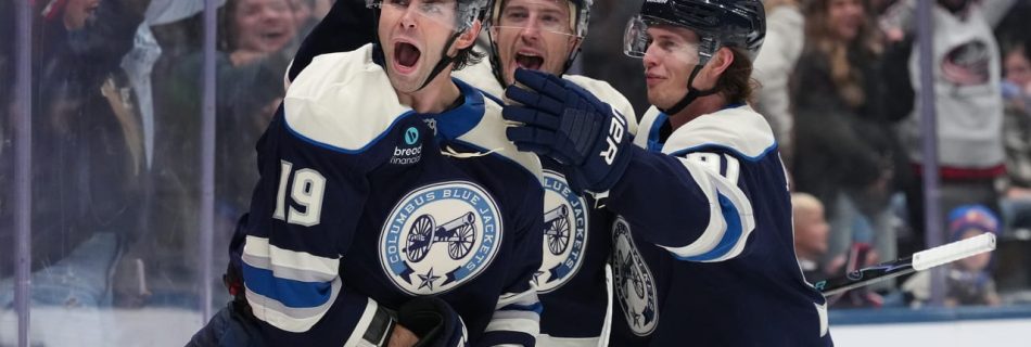 Fantilli’s OT goal lifts Blue Jackets past Golden Knights