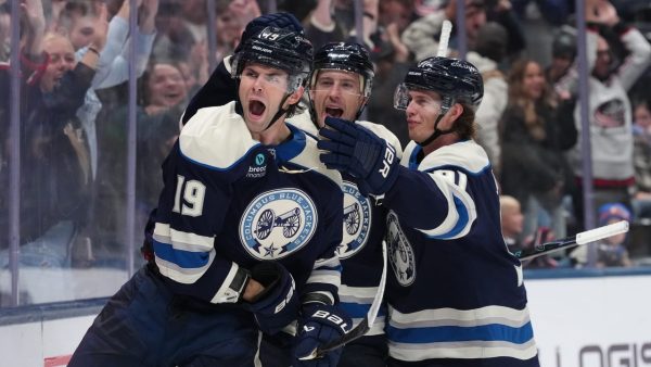 Fantilli’s OT goal lifts Blue Jackets past Golden Knights